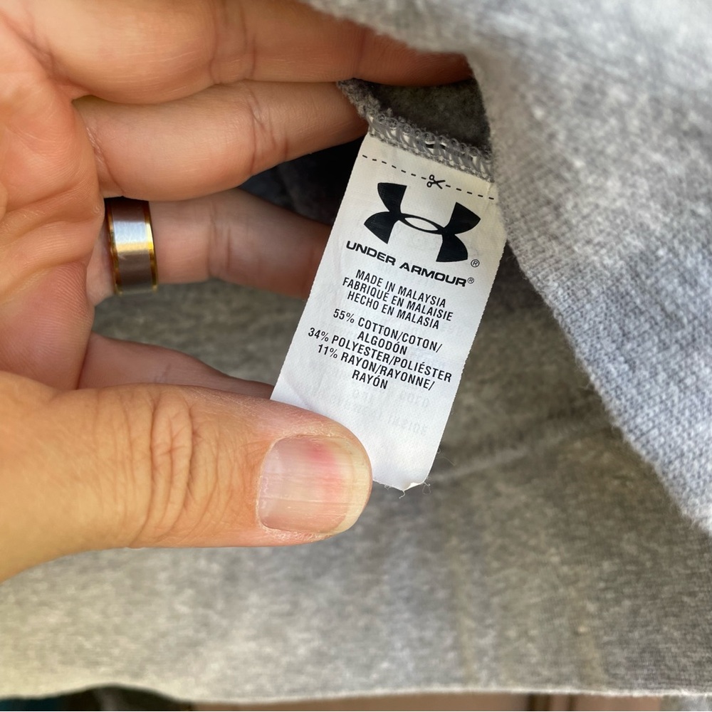 Under Armour Gray Full-Zip Hoodie with Red Bruce Lee J.K.D. Graphic - Picture 13 of 15